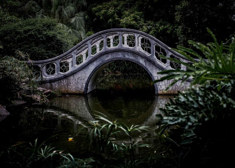 bridge pond